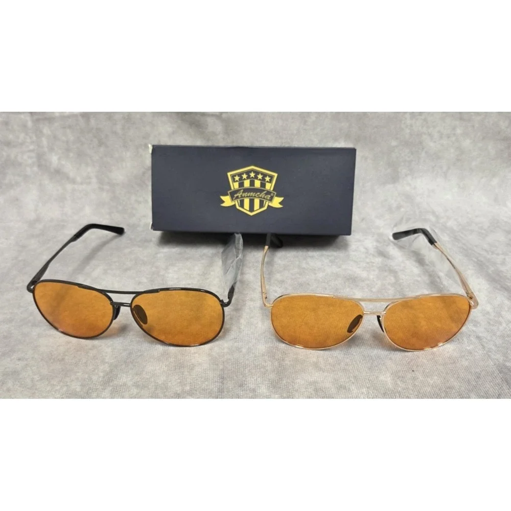 Anmcha Glasses Gaming/Driving Blue Light Protection 2 pairs in each case